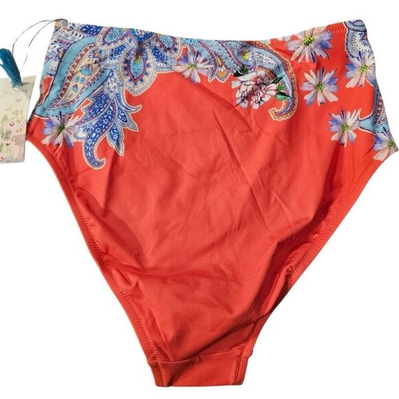 NWT- JOHNNY WAS DREW 2 PIECE SWIM BIKINI- SIZE SMALL- STRUCTURED TOP & HIGH WAIS - Picture 15 of 16